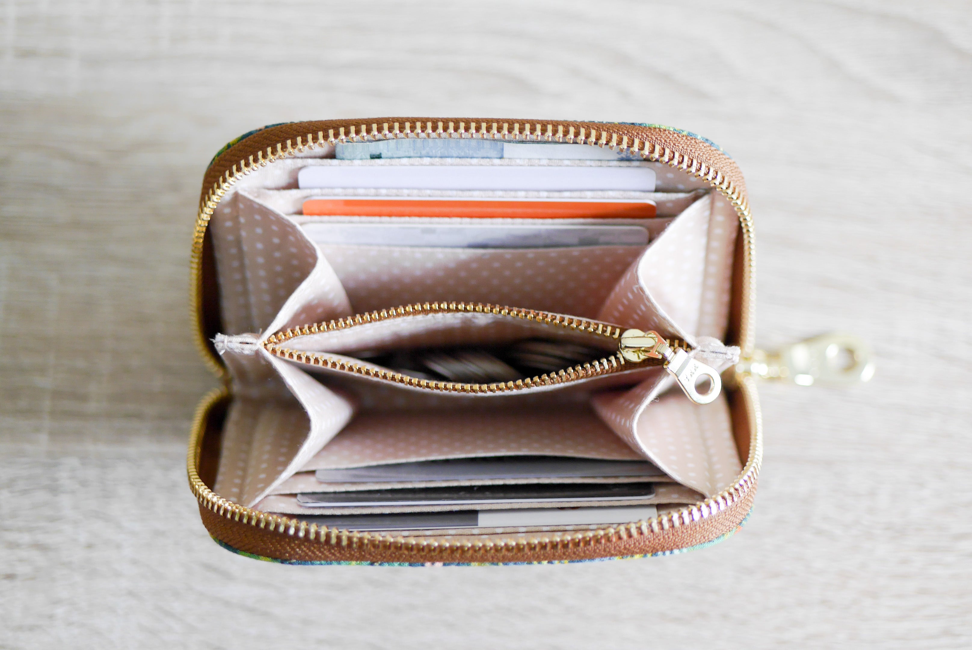 Mia Small Zip Around Wallet Pattern